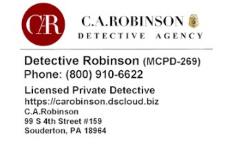 C.A.Robinson Private Detective Agency